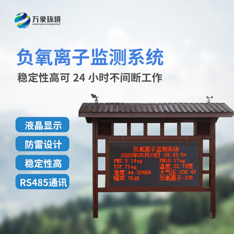 負氧離子自動監測站的革新優勢